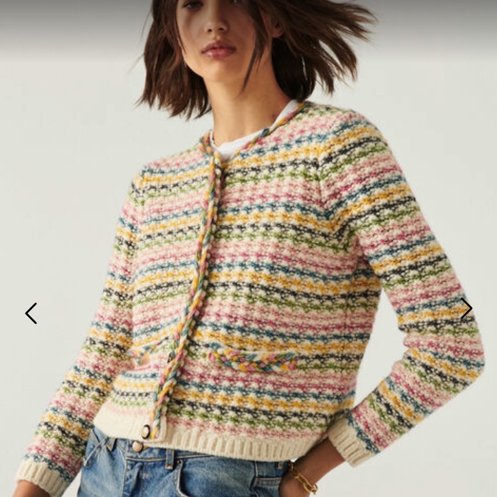 NEVER WORN Ba&sh Bianca Cardigan. Very beautiful in person.